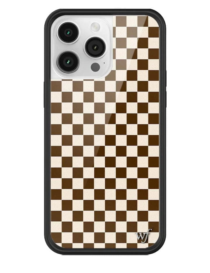 Checkers | Brown iPhone Case