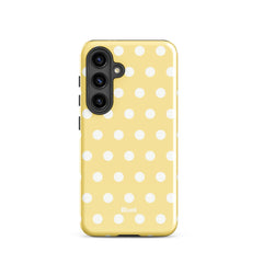 Butter Cream Polka Samsung Case