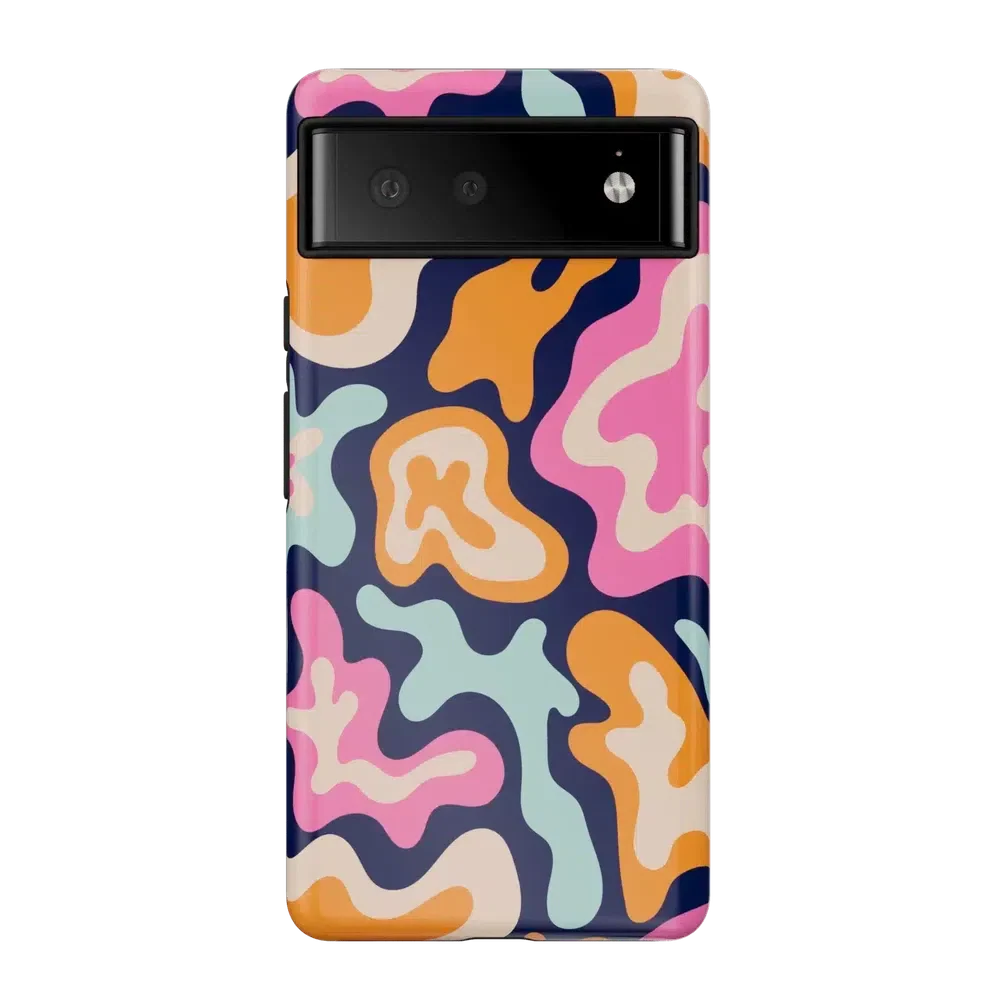 Midnight Color Splash | Abstract Retro Google Pixel Case