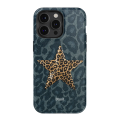 Denim Cheetah iPhone Case
