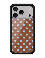Polka Dot | Brown and Blue iPhone Case