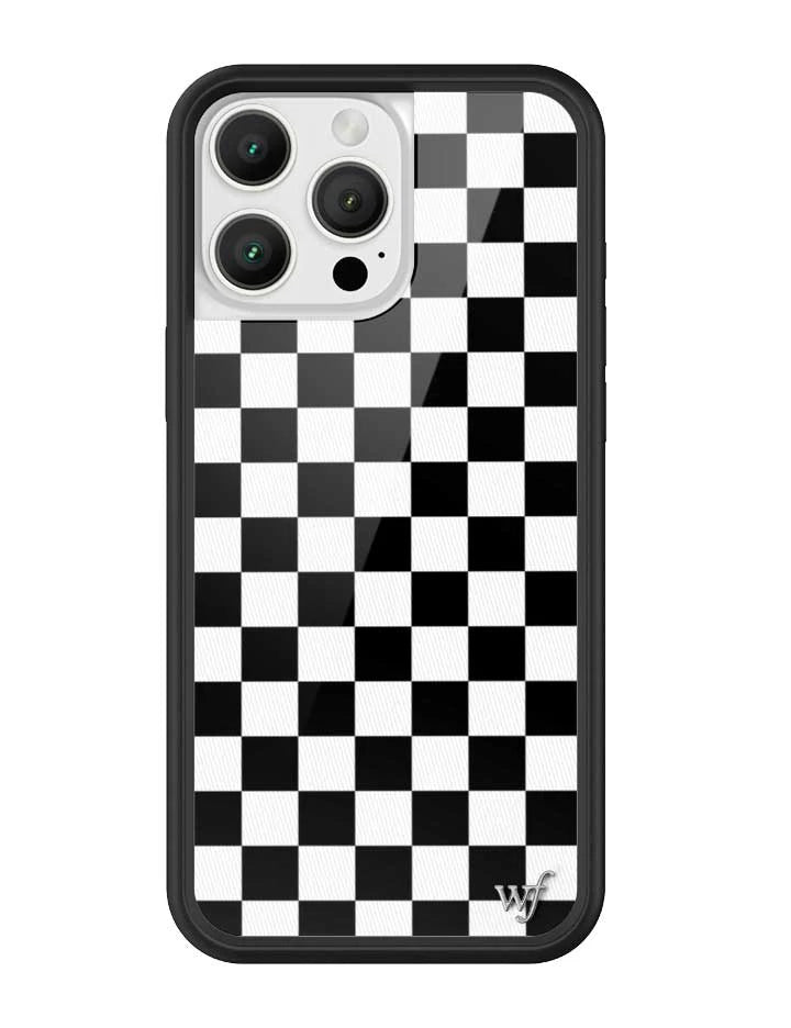 Checkers | Black iPhone Case