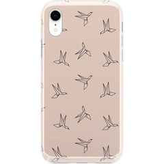 Paper Crane Origami | Beige Pattern