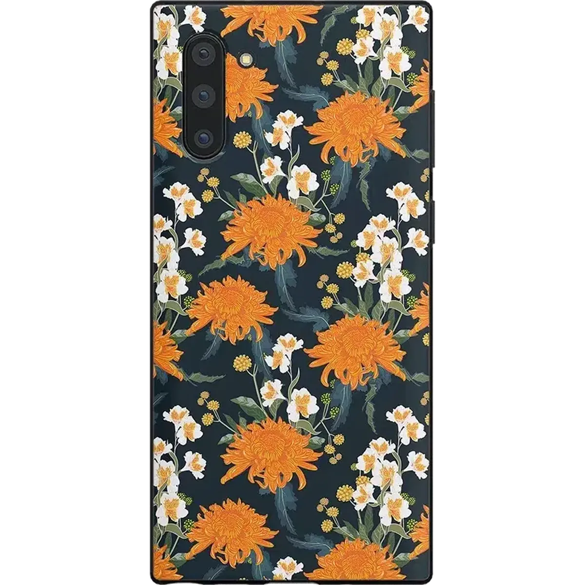 Off Tropic Floral | Exotic Orange Flower Samsung Case