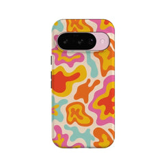 Tropical Color Splash | Abstract Retro Google Pixel Case