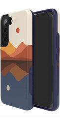 Opposites Attract | Day & Night Colorblock Mountains Samsung Case