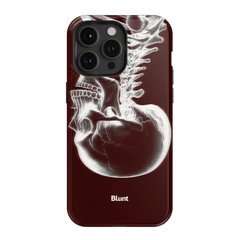 Crimson Cranium iPhone Case