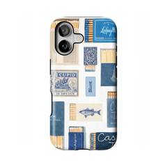 Teal flame iPhone Case