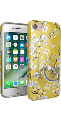 Floral Forest | Yellow Cherry Blossom Floral Phone Ring