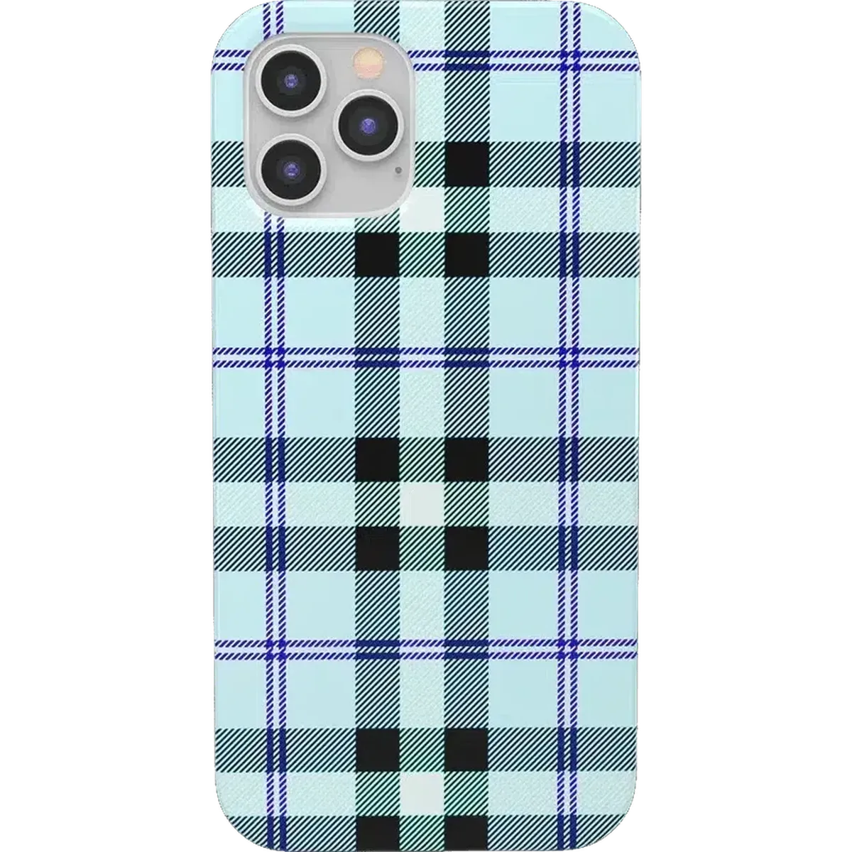As if! | Light Blue Plaid Case