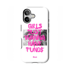 Fund$ White iPhone Case