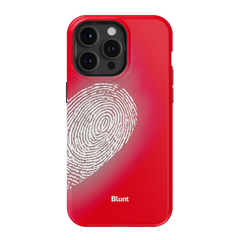 Heart Print Red iPhone Case