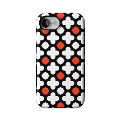 Red Lattice Tile | High Contrast Design Case