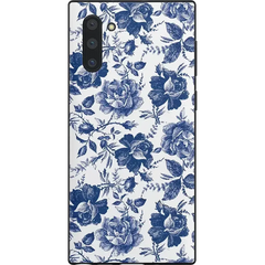 Rose to Fame | Blue & White Rose Floral Samsung Case