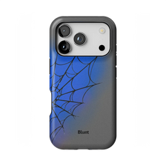 Grey Blue Web iPhone Case