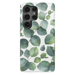 Leaf Me Alone | Green Floral Print Samsung Case