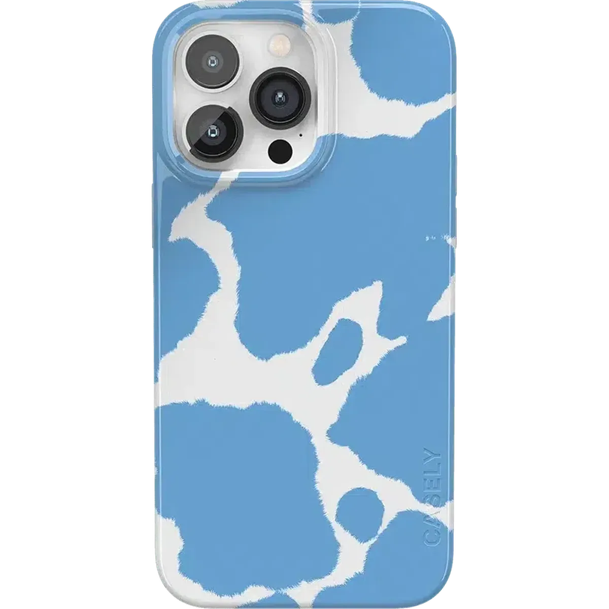 Current MOOd | Light Blue Cow Print Case