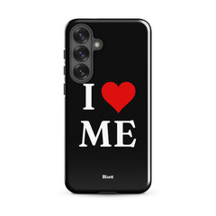 I Love Me in Black Samsung Case