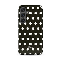 Noir Polka Samsung Case