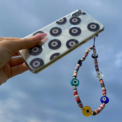Midnight Evil Eye Phone Charm