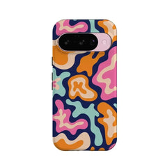 Midnight Color Splash | Abstract Retro Google Pixel Case