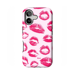 Kiss Me in Pink iPhone Case