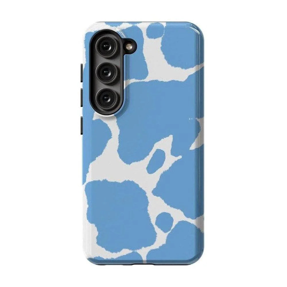 Current MOOd | Light Blue Cow Print Samsung Case