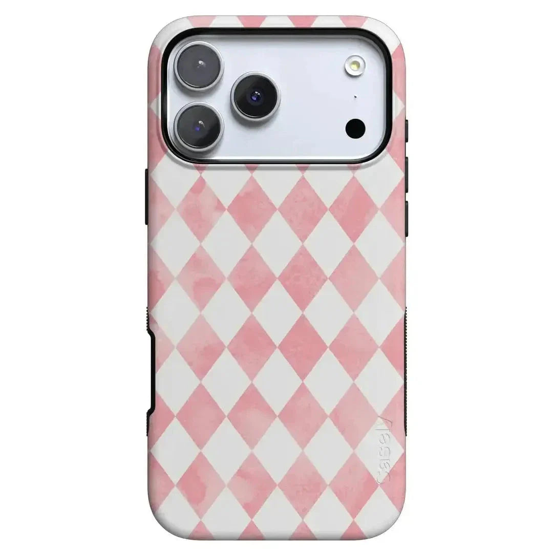 Queen of Diamonds | Pink Watercolor Case