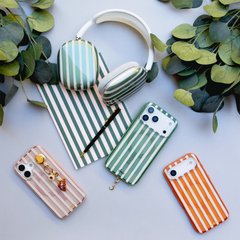 Abstract Stripe Sage MagSafe® Compatible iPhone Case