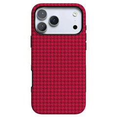 Best Dressed | Red Houndstooth Case