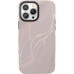 Midnight Ride | Pink and Gold Metallic Waves Case