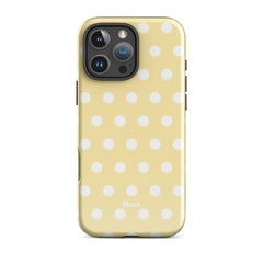 Butter Cream Polka iPhone Case