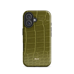 Olive Croc iPhone Case
