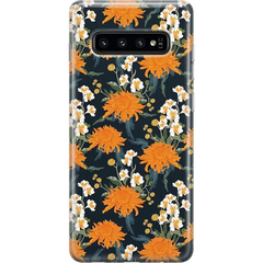 Off Tropic Floral | Exotic Orange Flower Samsung Case