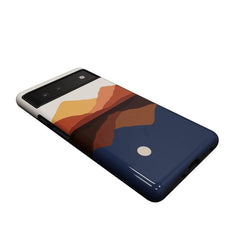 Opposites Attract | Day & Night Colorblock Mountains Google Pixel Case