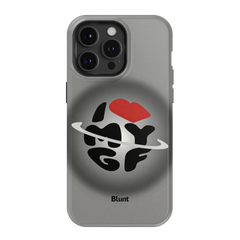 Grey Aura Girlfriend iPhone Case