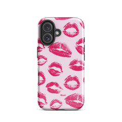 Kiss Me in Pink iPhone Case