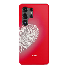 Heart Print Red Samsung Case