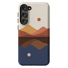 Opposites Attract | Day & Night Colorblock Mountains Samsung Case