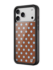 Polka Dot | Brown and Blue iPhone Case