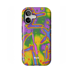 Neon Terrain iPhone Case