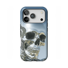 Chrome Skull iPhone Case