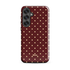 Burgundy Dot Samsung Case