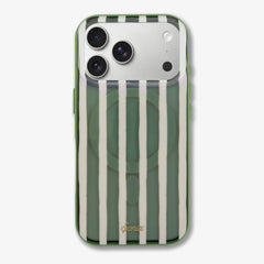 Abstract Stripe Sage MagSafe® Compatible iPhone Case