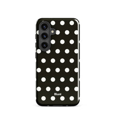 Noir Polka Samsung Case