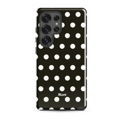 Noir Polka Samsung Case