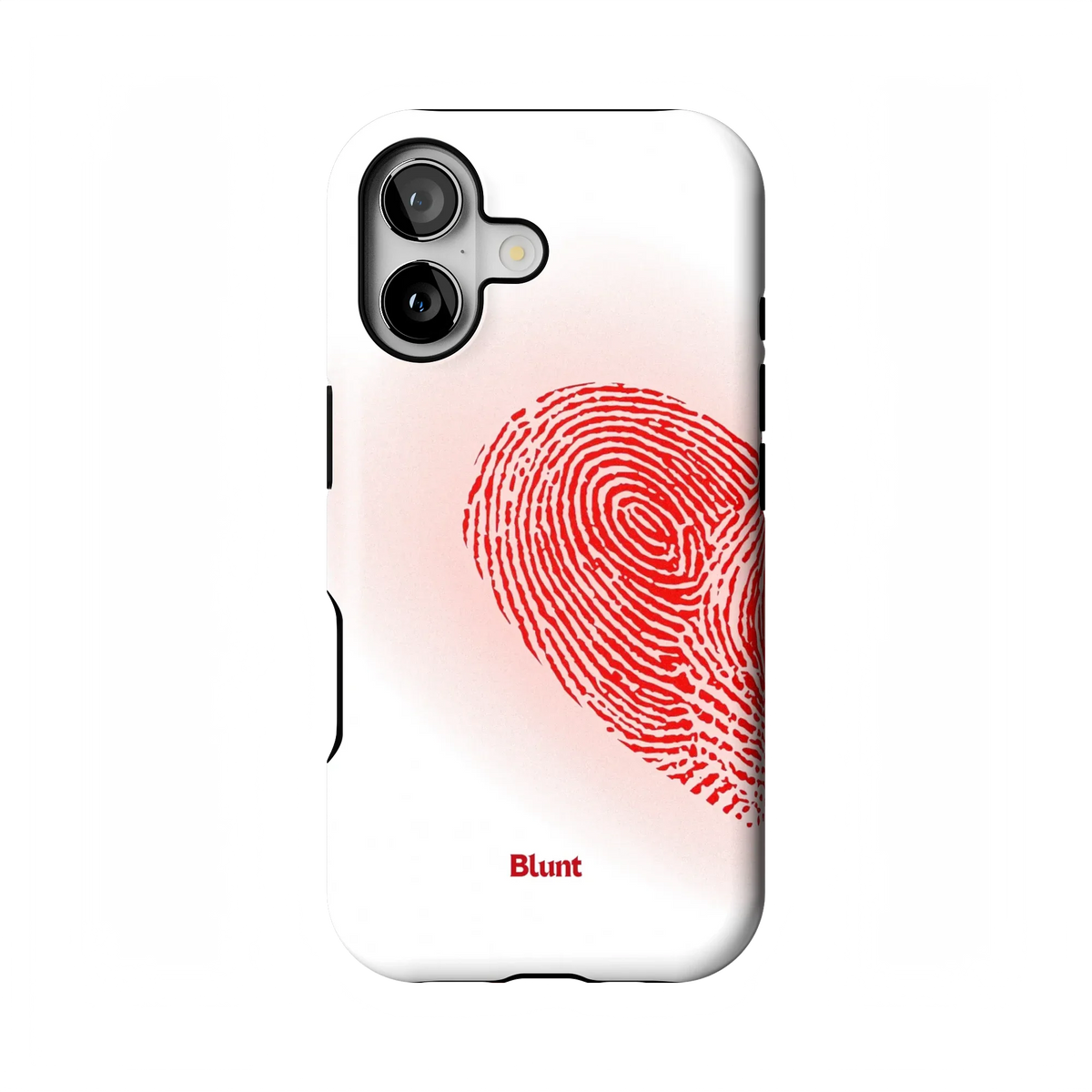 Heart Print White iPhone Case