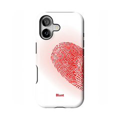 Heart Print White iPhone Case