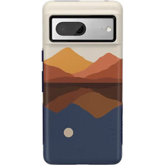 Opposites Attract | Day & Night Colorblock Mountains Google Pixel Case