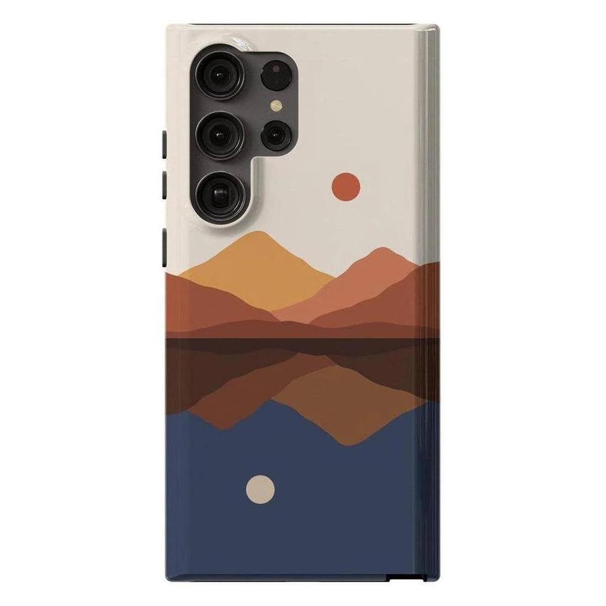 Opposites Attract | Day & Night Colorblock Mountains Samsung Case